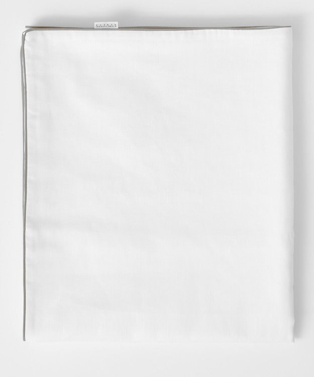 京和晒綿紗 【BABY】ベビーガーゼ湯上げタオル　3重合わせ グレーバイアス