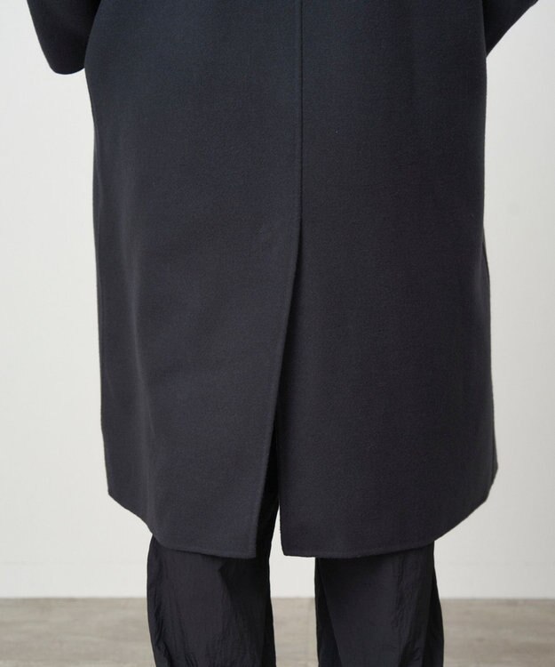ATON SUPER 120S DOUBLE MELTON | バルマカーンコート CHARCOAL GRAY