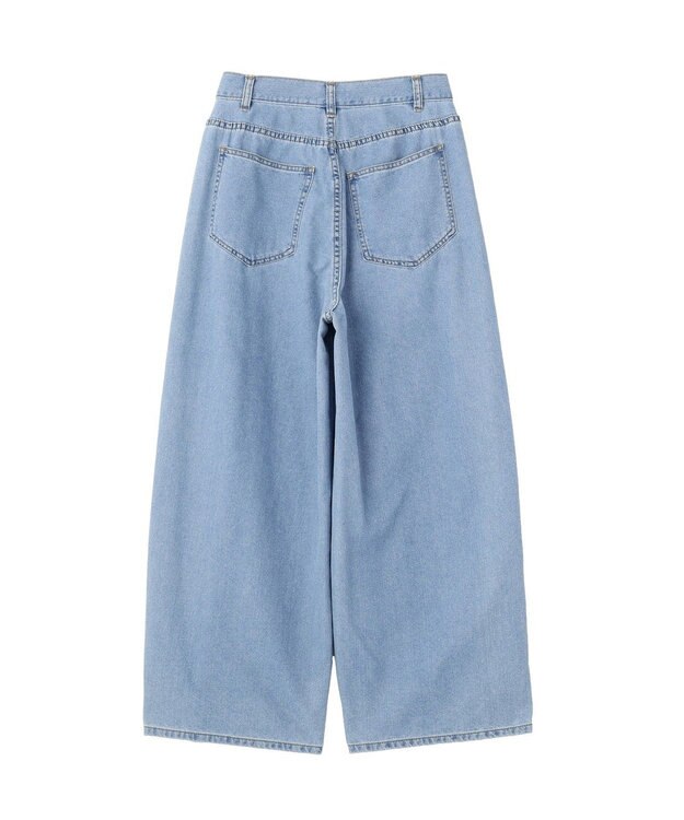 earth music&ecology タックバルーンデニム Light Indigo