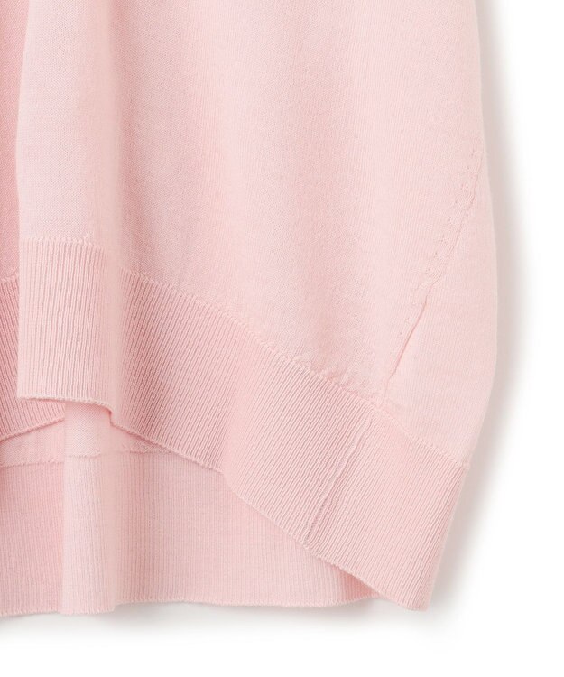 UNFILO ハイゲージウール Ｖネック ピンク