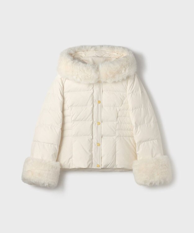 GRACE CONTINENTAL エコファーショートダウンジャケット キナリ