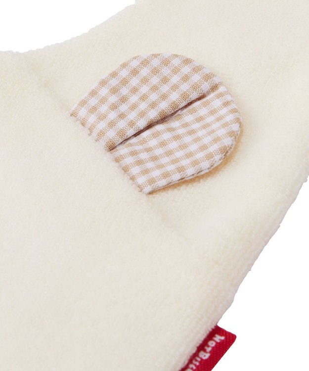 MIKI HOUSE HOT BISCUITS 顔ドンシリーズ はっ水素材 スタイ アイボリー