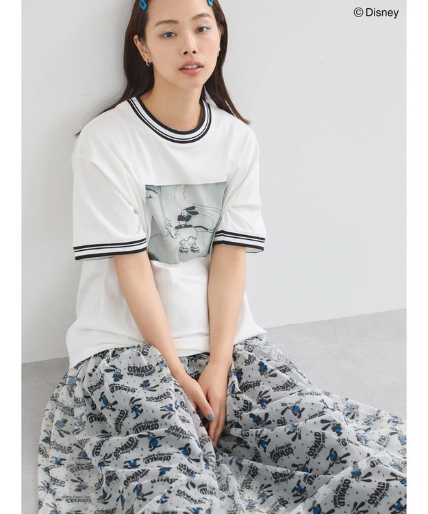 Green Parks オズワルド／ラインフォト半袖ＴＥＥ Off White