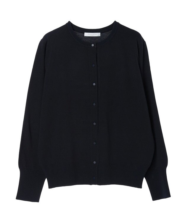 Green Parks 洗える　クルーネックカーディガン Light Gray