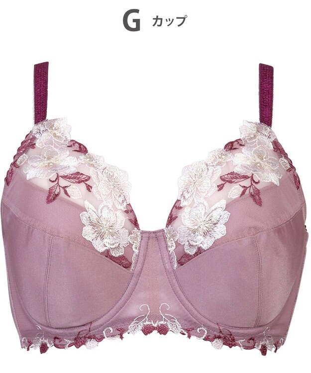 Wing ブラジャー Wing Lesiage 安定感のあるつけごこち 綿混素材(肌側) 【5010シリーズ】 フルカップブラ Hカップまで対応 大きいサイズ PB5010 ウイング／ワコール ロマンピンク