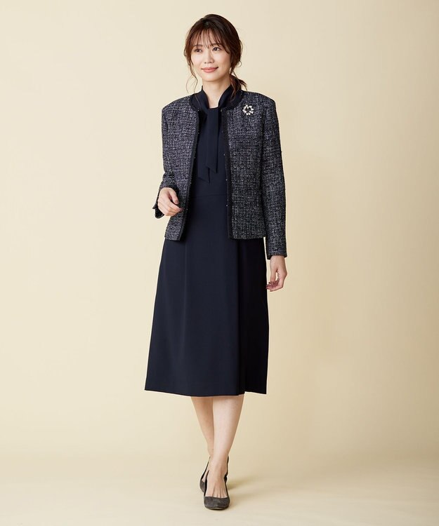 J.PRESS LADIES サークルパール ブローチ シルバー系