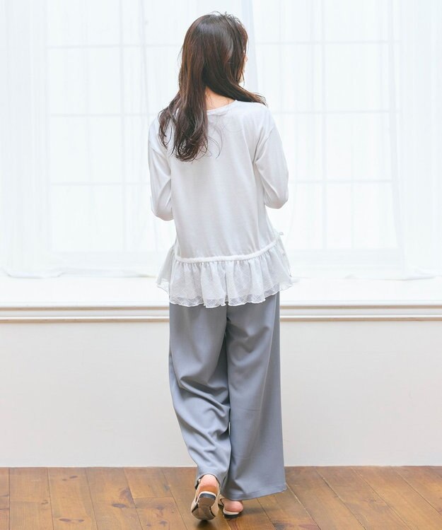 Feroux フリルぺプラム カットソー ホワイト系1