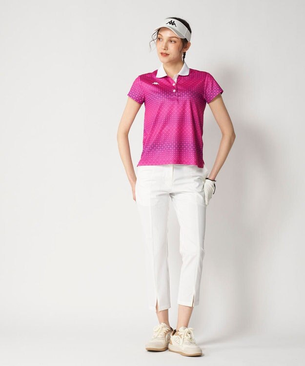 FILA GOLF／marie claire 【Kappa】半袖ポロシャツ ピンク