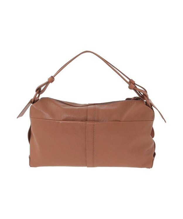 genten ライトシープ　ボストン型トートバッグ キャメル