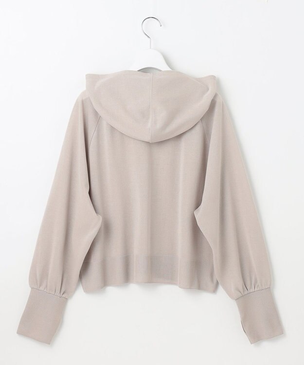 自由区 L 【接触冷感・UVケア・洗える】ファンクショナルジップアップ パーカー サンドベージュ