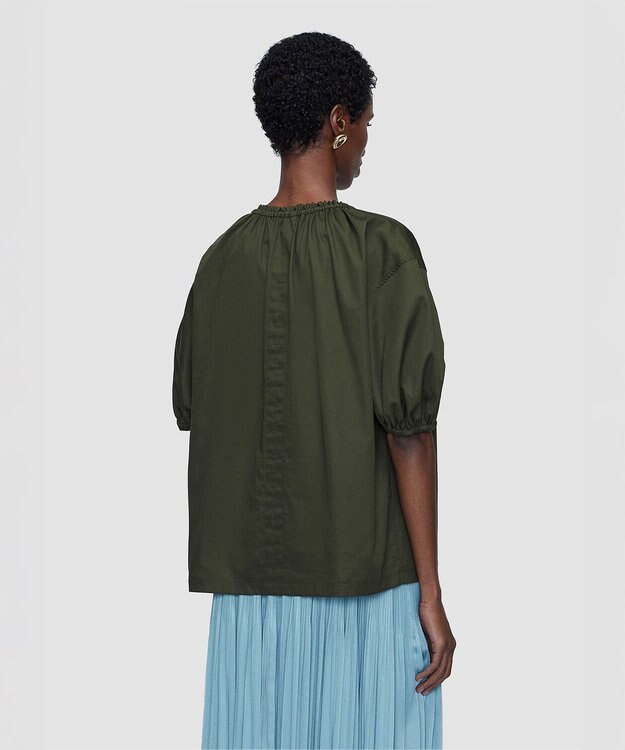 JOSEPH コットンサティーンブラウス　NADOR Palm Leaf