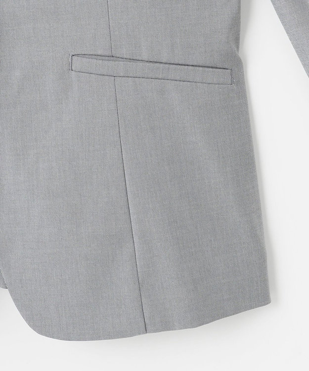 J.PRESS LADIES L 【セットアップ対応・洗える・撥水】コットンFITTY テーラード ジャケット グレー系