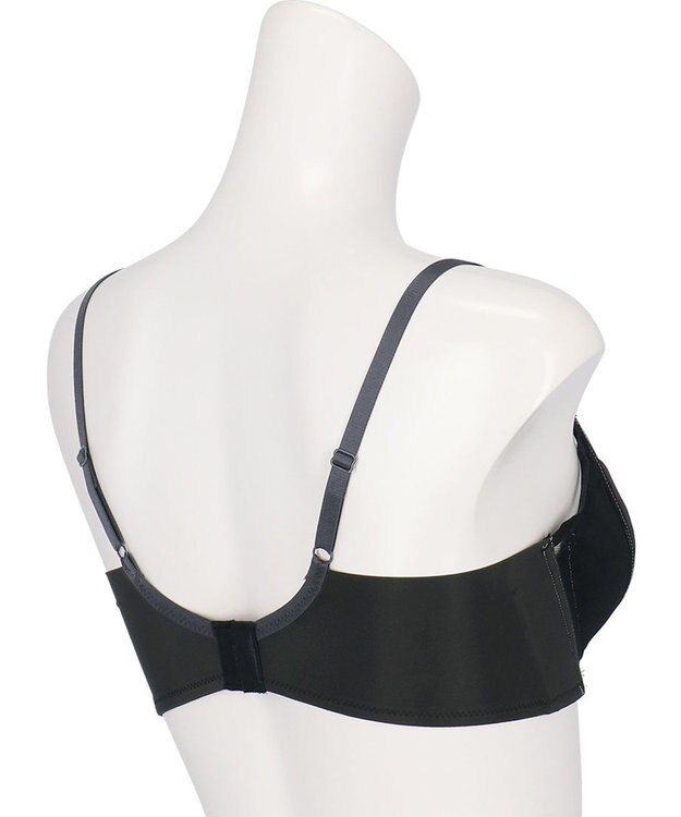 WACOAL WEB限定 ブラジャー 【ハグするブラ】 体温を感知してカラダになじむ 谷間メイク 脇高設計 Gカップまで対応 大きいサイズ レディース BMM700 /ワコール ブラック