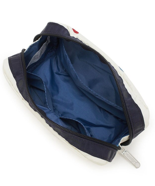 LeSportsac RECTANGULAR COSMETIC/トリコロールハートエンブロイダリー トリコロールハートエンブロイダリー