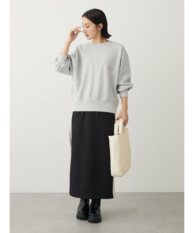 Green Parks ・ＥＬＥＮＣＡＲＥ　ＤＵＥ　サイドラインナロースカート Black