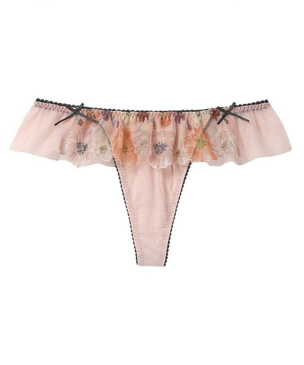 AMPHI Ｔバックショーツ 【stylist 4U スタイリストフォーユー】 BYJ383とペア くいこみにくい(バック) ソング ショーツ PYJ583 アンフィ／ワコール カカオ