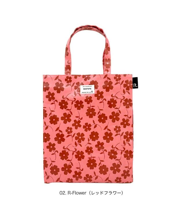 ROOTOTE 3525【ルートート】EU.アーキャトル.ラミネート-V 02：レッドフラワー