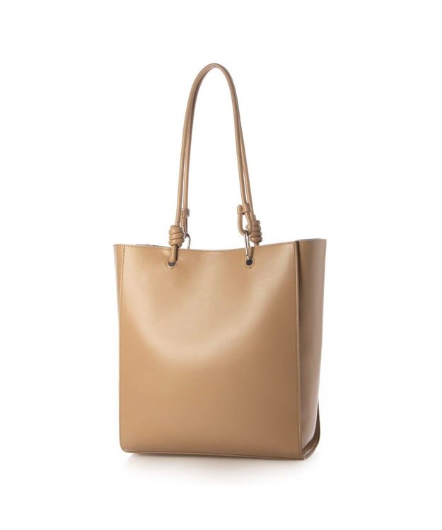 UNBILLION カシュカシュ cachecache / アシンメトリーハンドルトートバッグ ベージュ