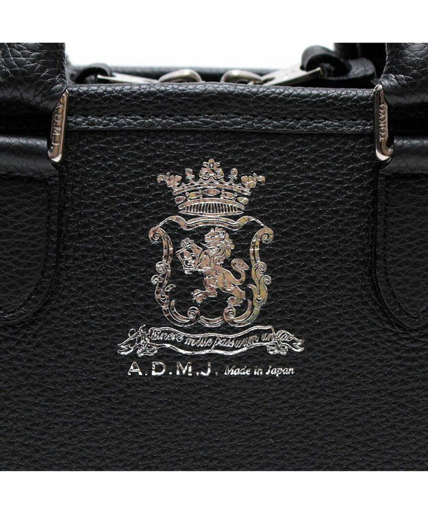 A.D.M.J. モーツァルトヘリ巻きボストン23cm ブラック