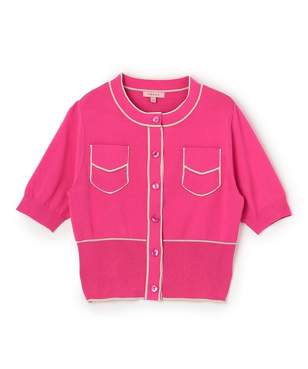 TOCCA 【洗える】SAILOR カーディガン ピンク系