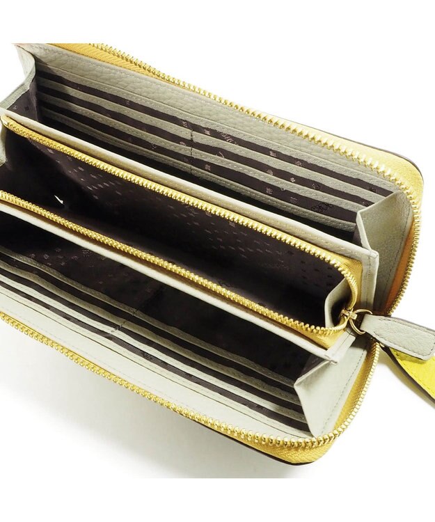 PELLE BORSA L字ファスナー長財布 Mano Good マーノグッズ 4721 イエロー