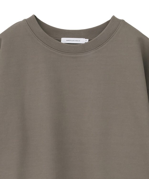 AMERICAN HOLIC サイドZIPスウェットプルオーバー Mocha