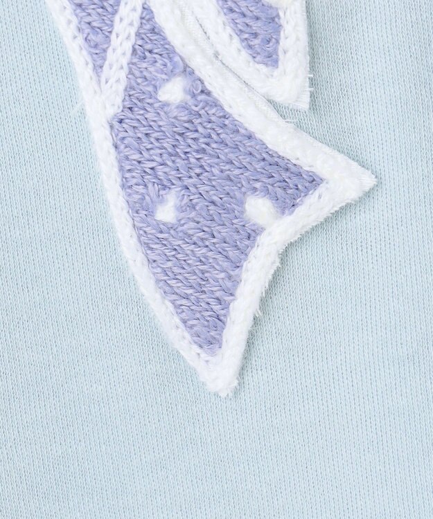 ANY KIDS ドットリボン 長袖Tシャツ サックスブルー