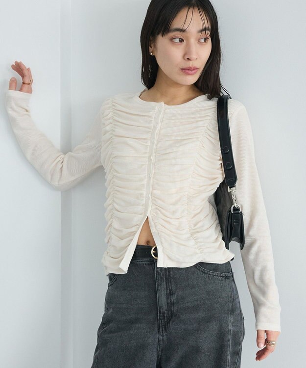 CRAFT STANDARD BOUTIQUE シャーリングカーディガン Ivory