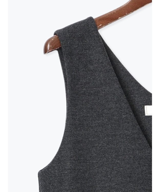 Te chichi ウール混ジャージージャンパースカート チャコールグレー