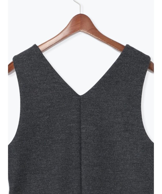 Te chichi ウール混ジャージージャンパースカート チャコールグレー