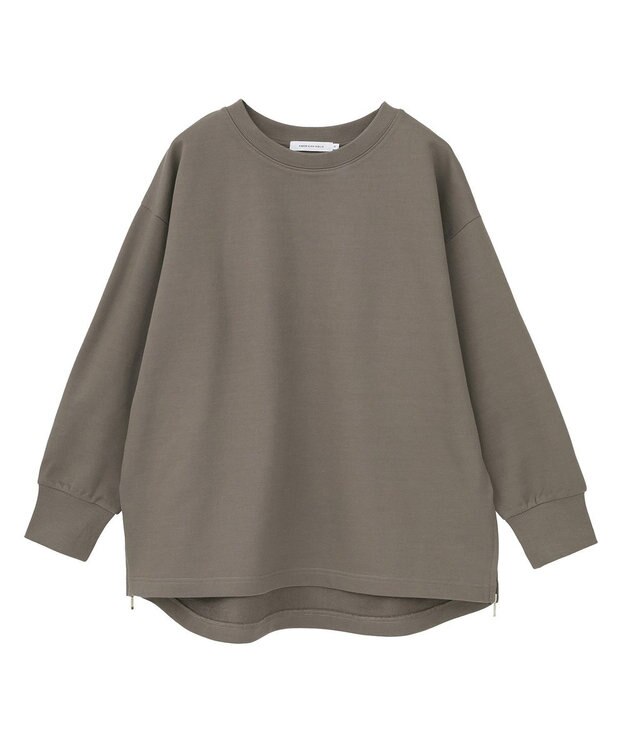 AMERICAN HOLIC サイドZIPスウェットプルオーバー Mocha