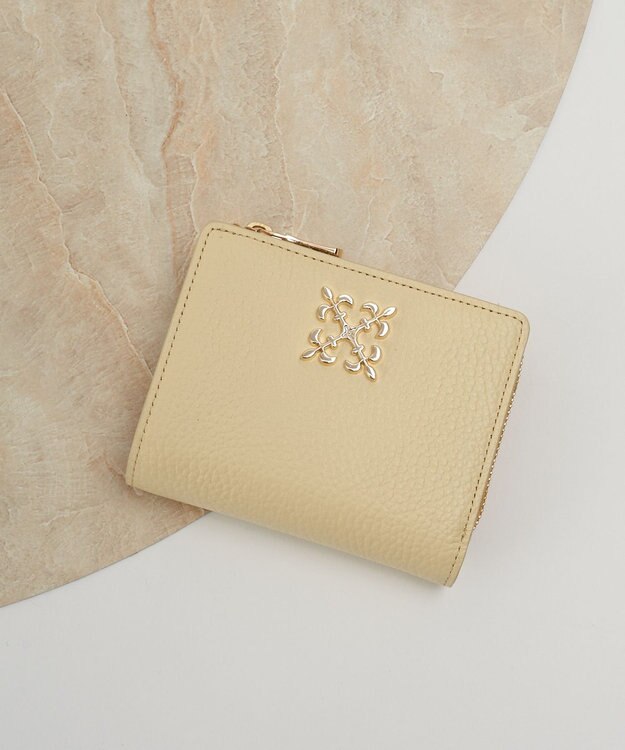 russet ＜お財布人気NO.1＞モノグラムプレートハーフウォレット(SO-376) 【新色】CreamYE/YE