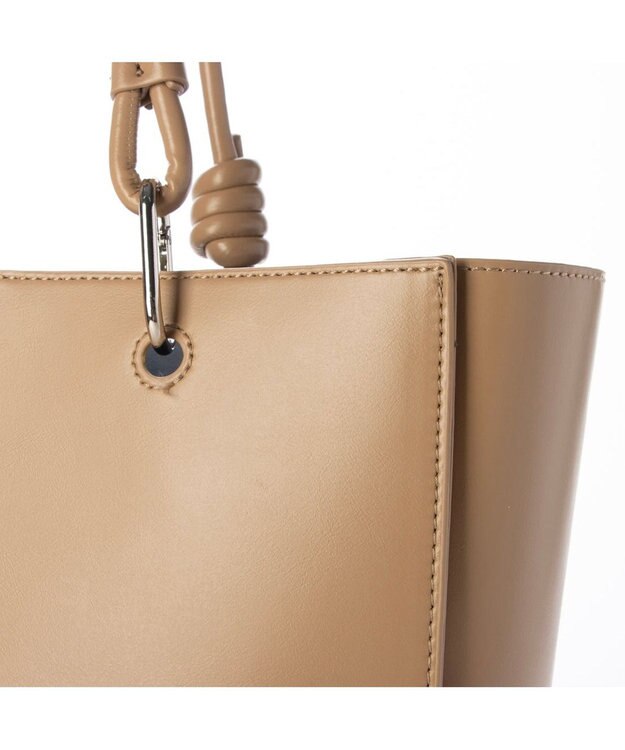 UNBILLION カシュカシュ cachecache / アシンメトリーハンドルトートバッグ ベージュ