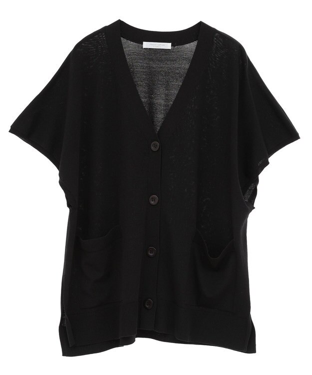 Green Parks フレンチスリーブカーディガン Black