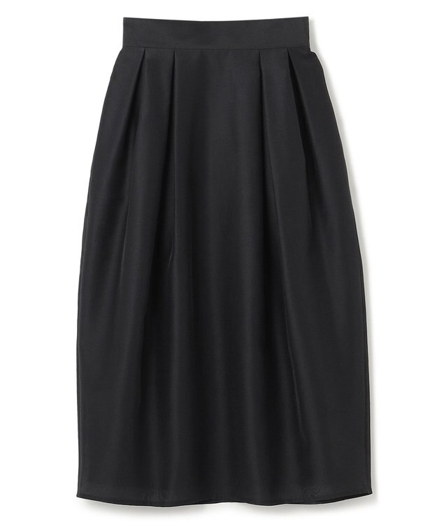 uncrave 【手洗い可】シャイニー シアー コクーンスカート（uncrave STANDARD） ブラック