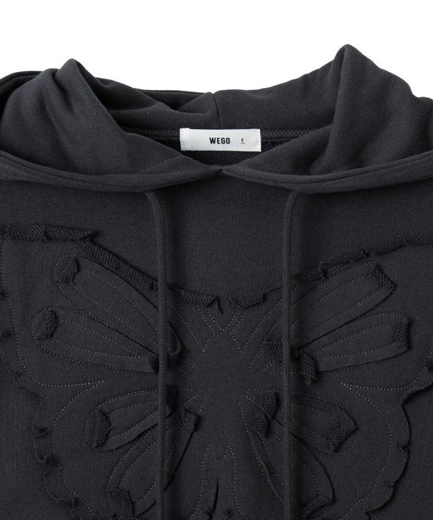WEGO バタフライプルパーカー ダークグレー