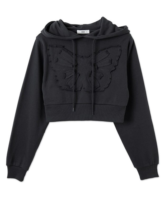 WEGO バタフライプルパーカー ダークグレー