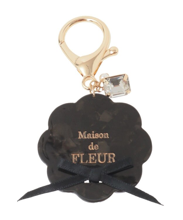 Maison de FLEUR アセチスカラップフルールチャーム Black