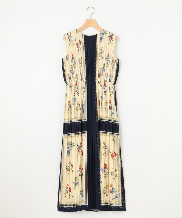 組曲 L スカーフパネルプリント ワンピース アイボリー系5