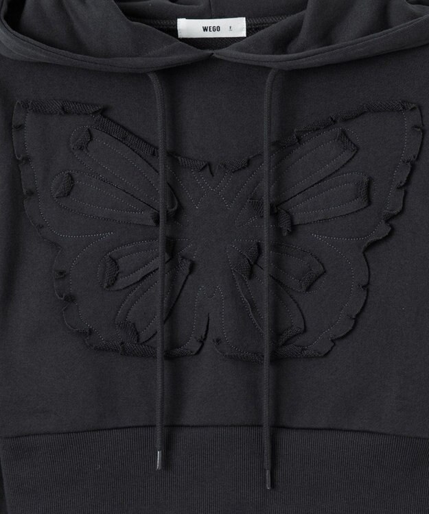 WEGO バタフライプルパーカー ダークグレー