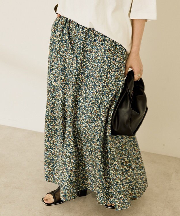 AMERICAN HOLIC ギャザーフレアスカート Flower