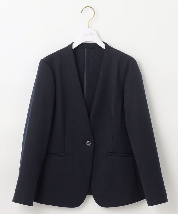 ANY SIS S 【セットアップ可】イージーケアライト ジャケット ネイビー