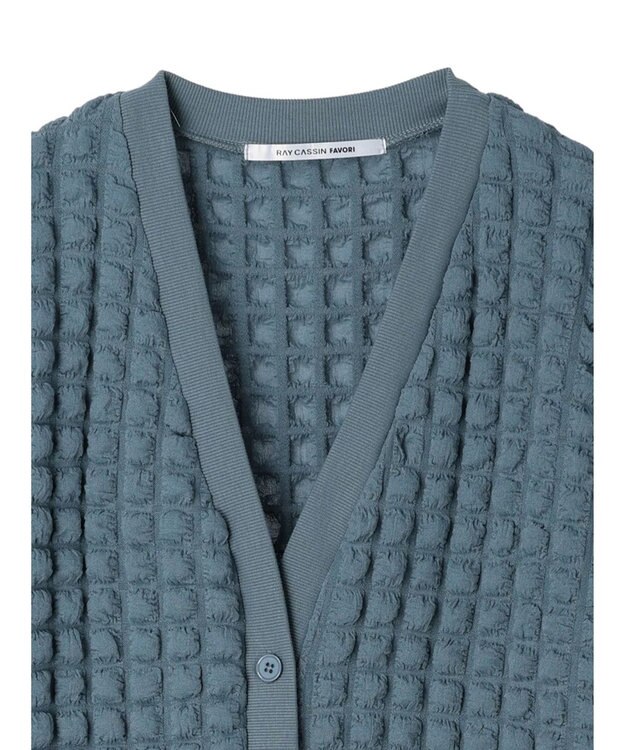 Green Parks ・ＲＡＹ　ＣＡＳＳＩＮ　ポップコーンカーディガン Blue