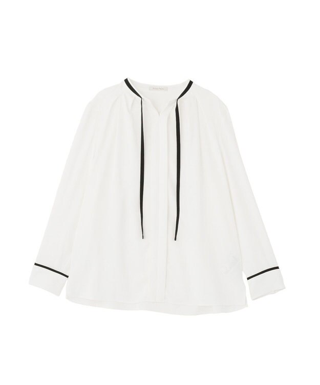 Green Parks リボンブラウス Multi