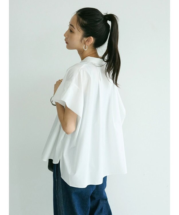 CRAFT STANDARD BOUTIQUE ステンサイドソリッドブラウス White