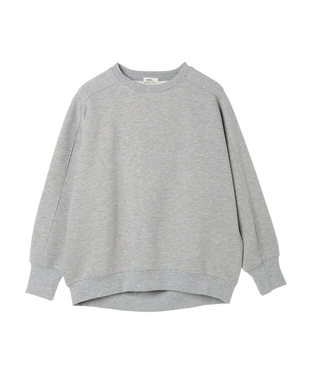 earth music&ecology 裏起毛チュニック Gray Mixture