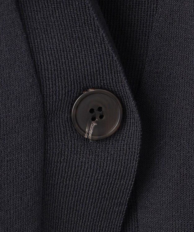 UNFILO シアーフォルムニット ジャケットジレ チャコール