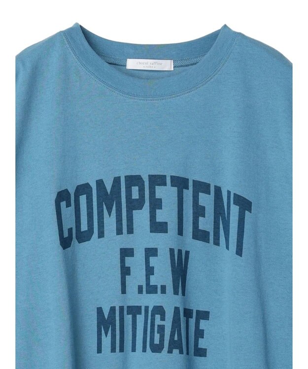 Green Parks カレッジロゴ半袖チュニック Sax