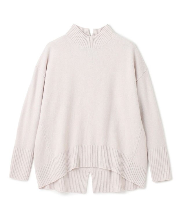 UNFILO ウールカシミヤ ハイネックニット グレージュ