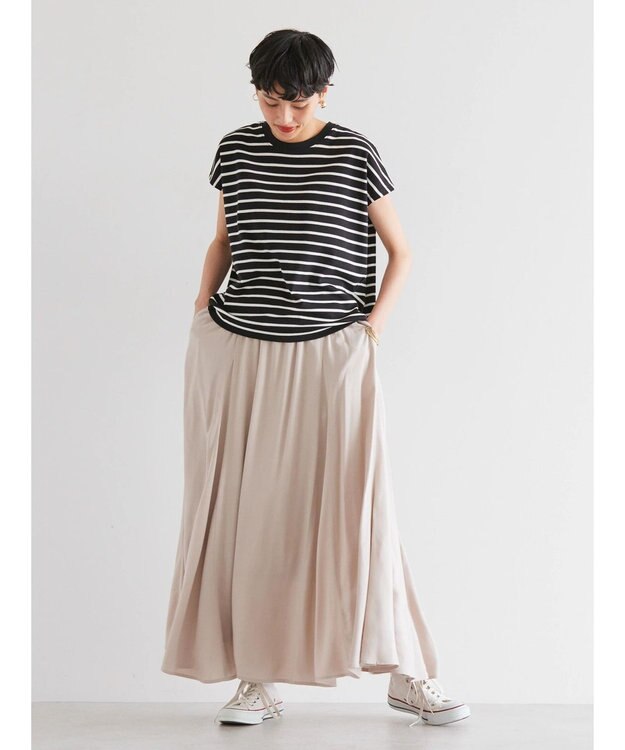 AMERICAN HOLIC キレイＣｏｔｔｏｎフレンチスリーブカットプルオーバー Border